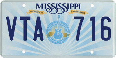 MS license plate VTA716