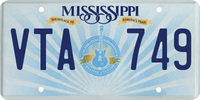 MS license plate VTA749
