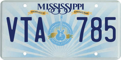 MS license plate VTA785