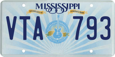 MS license plate VTA793
