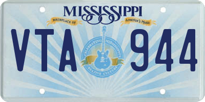 MS license plate VTA944