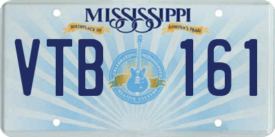 MS license plate VTB161