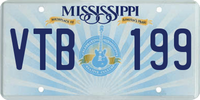 MS license plate VTB199