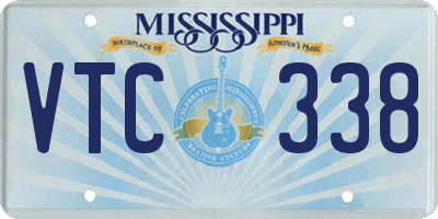 MS license plate VTC338