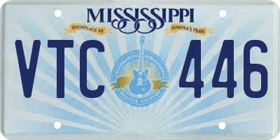 MS license plate VTC446