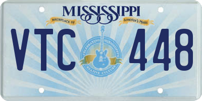 MS license plate VTC448