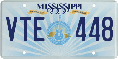 MS license plate VTE448
