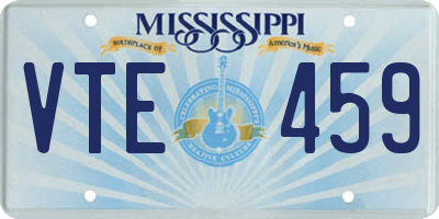 MS license plate VTE459