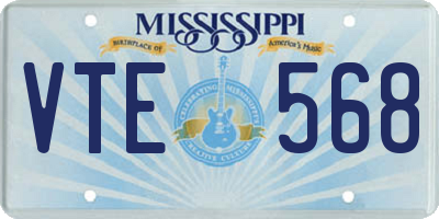 MS license plate VTE568