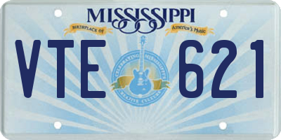 MS license plate VTE621