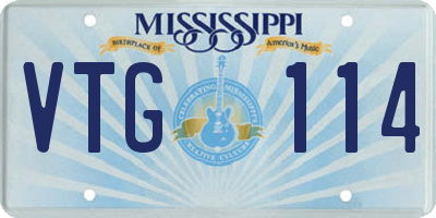 MS license plate VTG114