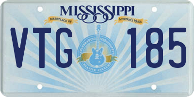 MS license plate VTG185