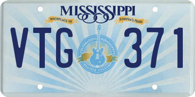 MS license plate VTG371