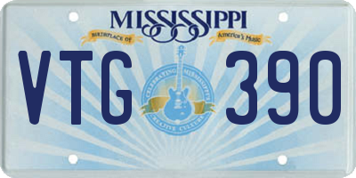 MS license plate VTG390