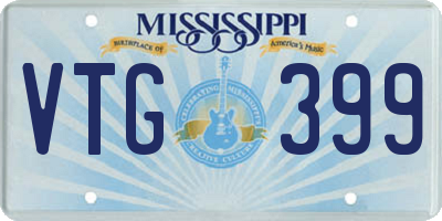 MS license plate VTG399