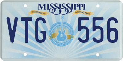 MS license plate VTG556