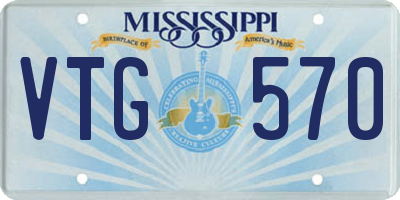 MS license plate VTG570