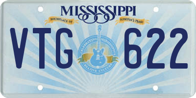 MS license plate VTG622