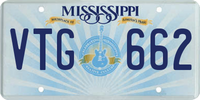 MS license plate VTG662