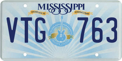 MS license plate VTG763