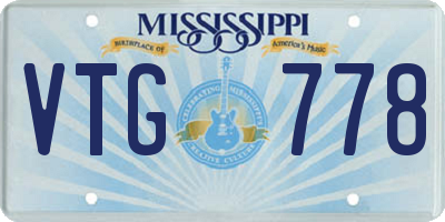 MS license plate VTG778