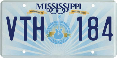 MS license plate VTH184