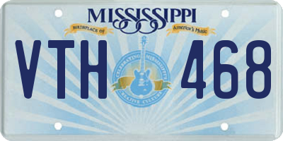 MS license plate VTH468