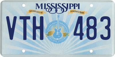 MS license plate VTH483