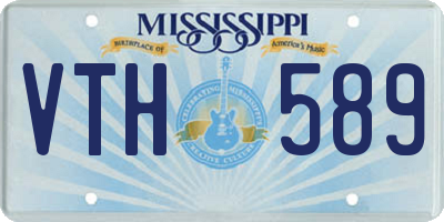 MS license plate VTH589