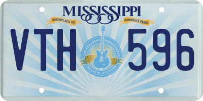 MS license plate VTH596