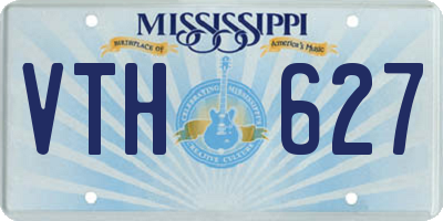 MS license plate VTH627