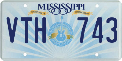 MS license plate VTH743