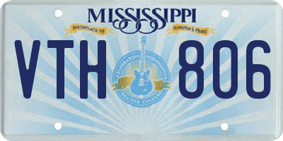 MS license plate VTH806