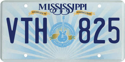 MS license plate VTH825