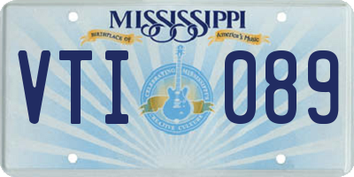 MS license plate VTI089