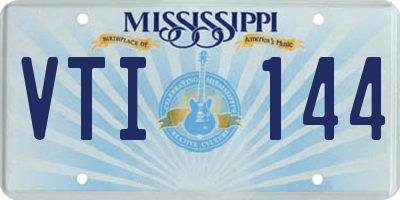 MS license plate VTI144