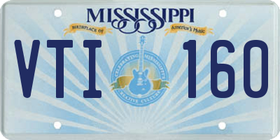 MS license plate VTI160