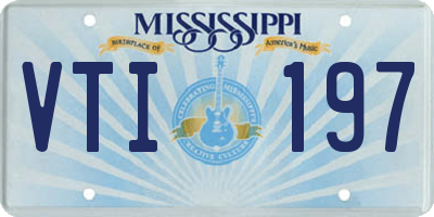 MS license plate VTI197