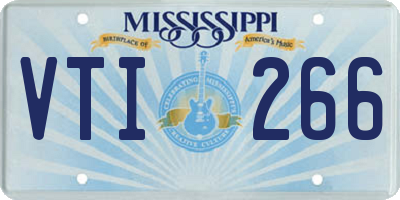 MS license plate VTI266