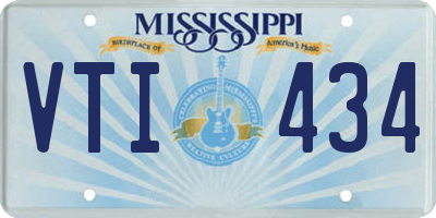 MS license plate VTI434