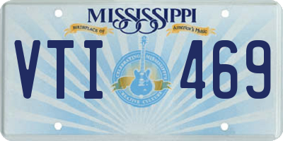 MS license plate VTI469