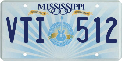 MS license plate VTI512