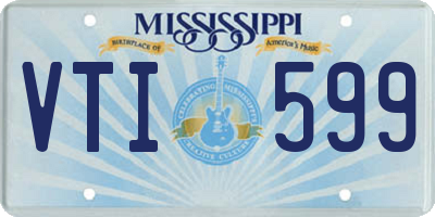 MS license plate VTI599
