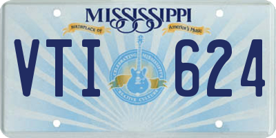 MS license plate VTI624