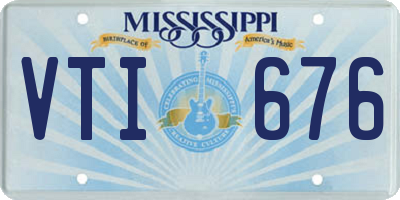 MS license plate VTI676