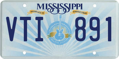 MS license plate VTI891