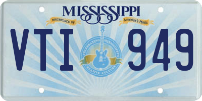 MS license plate VTI949