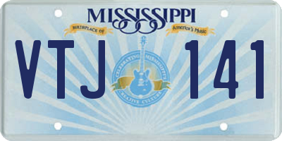 MS license plate VTJ141
