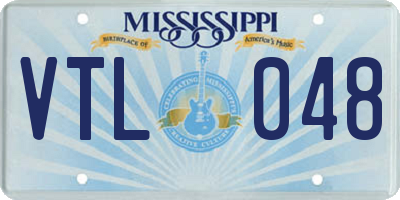 MS license plate VTL048