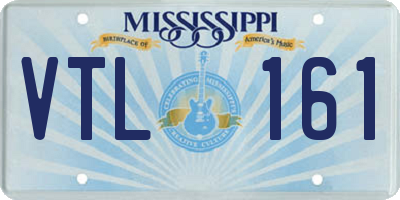 MS license plate VTL161